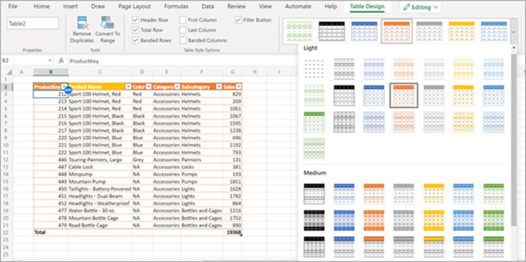 Matrices dinámicas disponibles