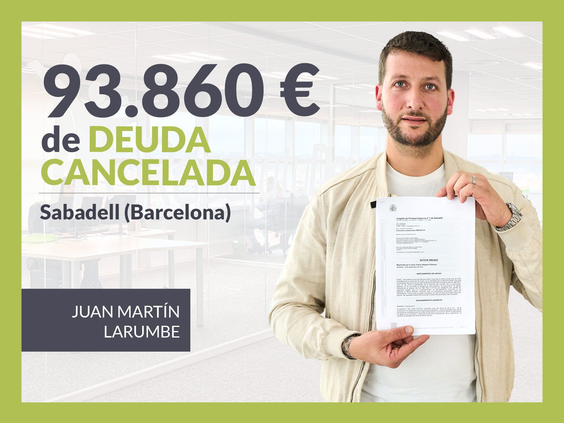 Repara tu Deuda Abogados cancela 93.860? en Sabadell (Barcelona) con la Ley de Segunda Oportunidad