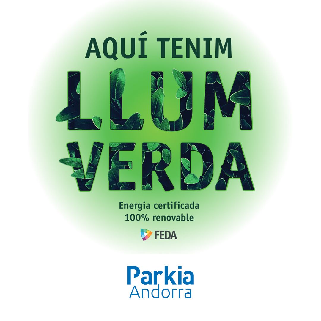Parkia recibe el sello Llum Verda de FEDA