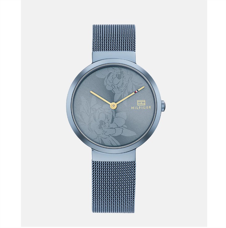 Reloj de mujer 1782470 de malla milanesa de acero azul