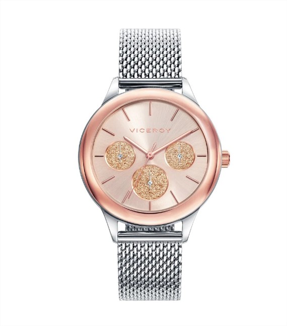 Reloj de mujer Chic multifunción de acero con IP rosa el corte inglés