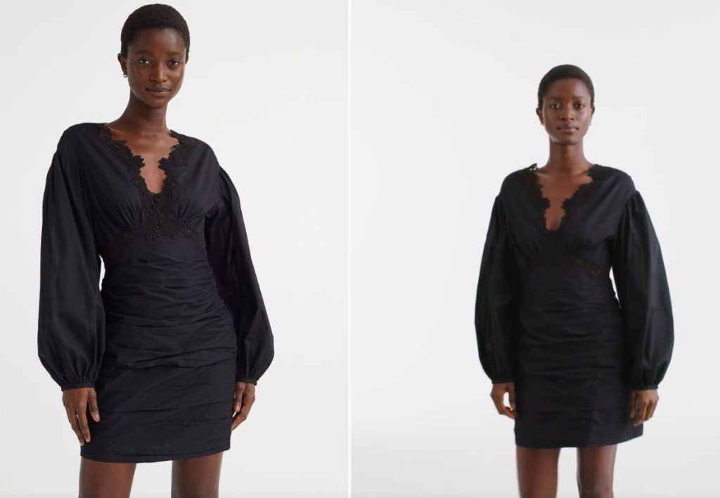 El vestido de H&M con el que vas a arrasar en una fiesta 74 Vestido manga globo con ribetes de encaje