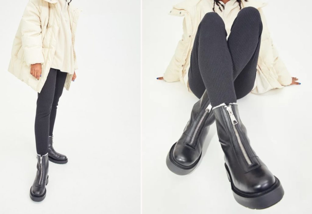 Botas De Piel Con Forro En Borreguito