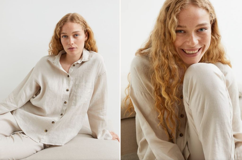 El pijama de invierno de H&M con el que no volverás a pasar frío 8 Pijama en lino lavado