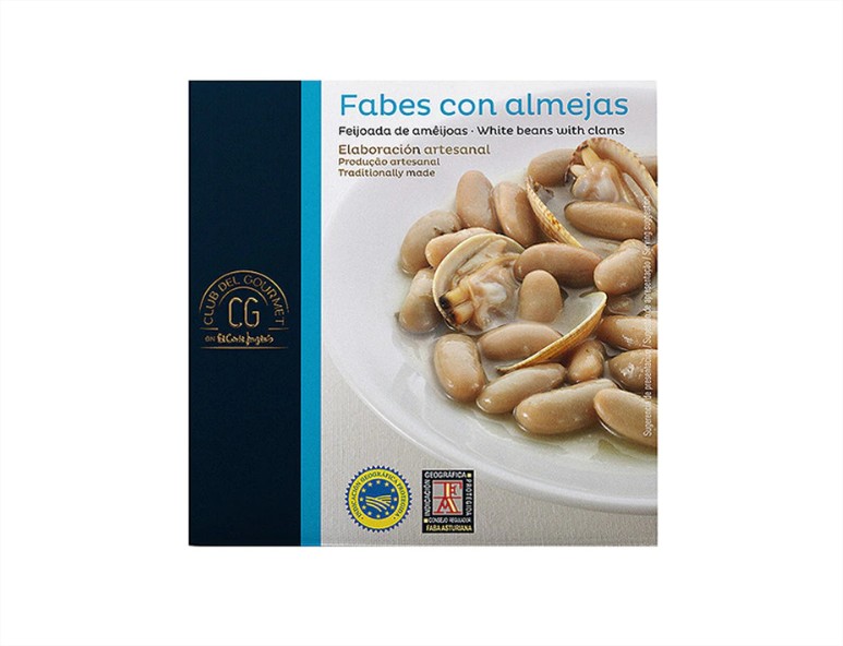 Fabes con almejas Club del Gourmet el corte inglés