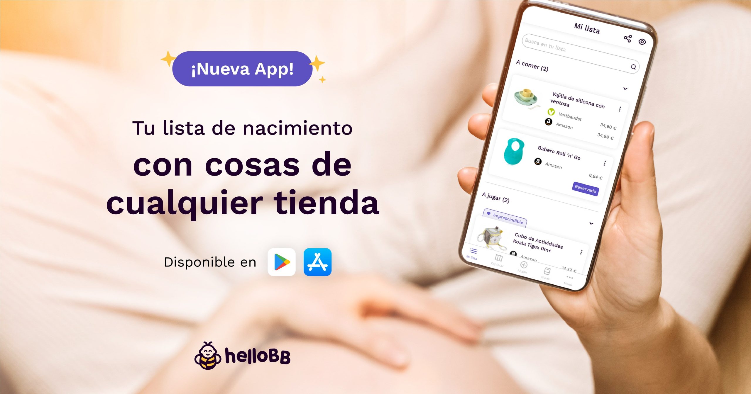 HelloBB lanza una nueva versión de su App para hacer listas de nacimiento sin límites 43 HelloBB lanzamiento app Nota scaled