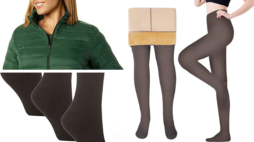 Mallas gruesas con forro polar cálido para mujer, leggings térmicos  translúcidos falsos, leggings térmicos delgados de invierno, leggings  térmicos