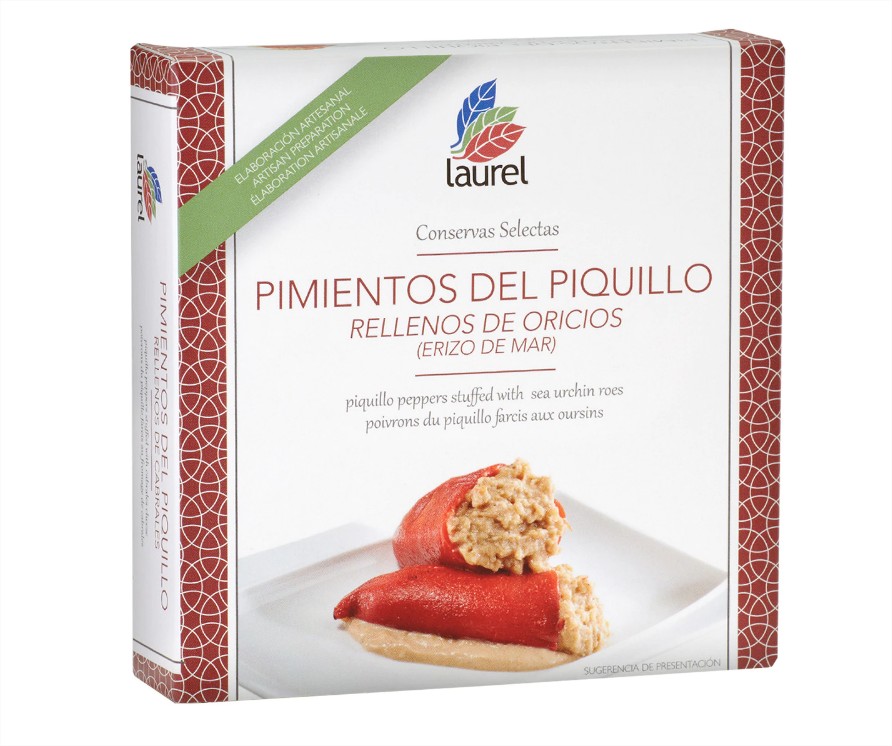 Pimientos del piquillo rellenos de oricios Laurel el corte inglés