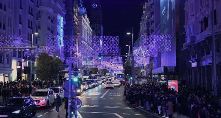 Bus Madrid Naviluz Luces Navidad