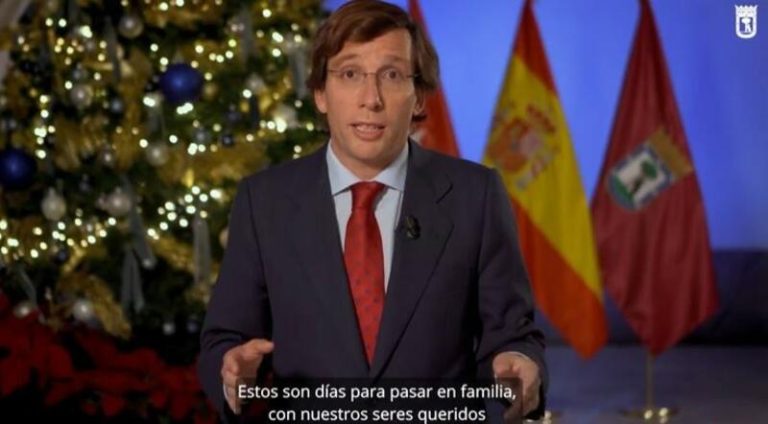 Almeida felicita la Navidad a los madrileños y les desea un 2023 lleno «de logros y triunfos»