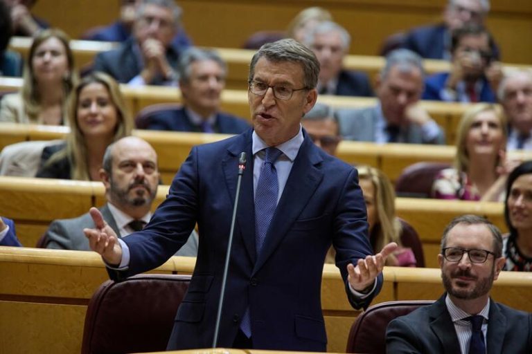Feijóo ganaría con 143 escaños, casi 40 más que Sánchez, y llegaría a 182 escaños con Vox, según una encuesta del PP