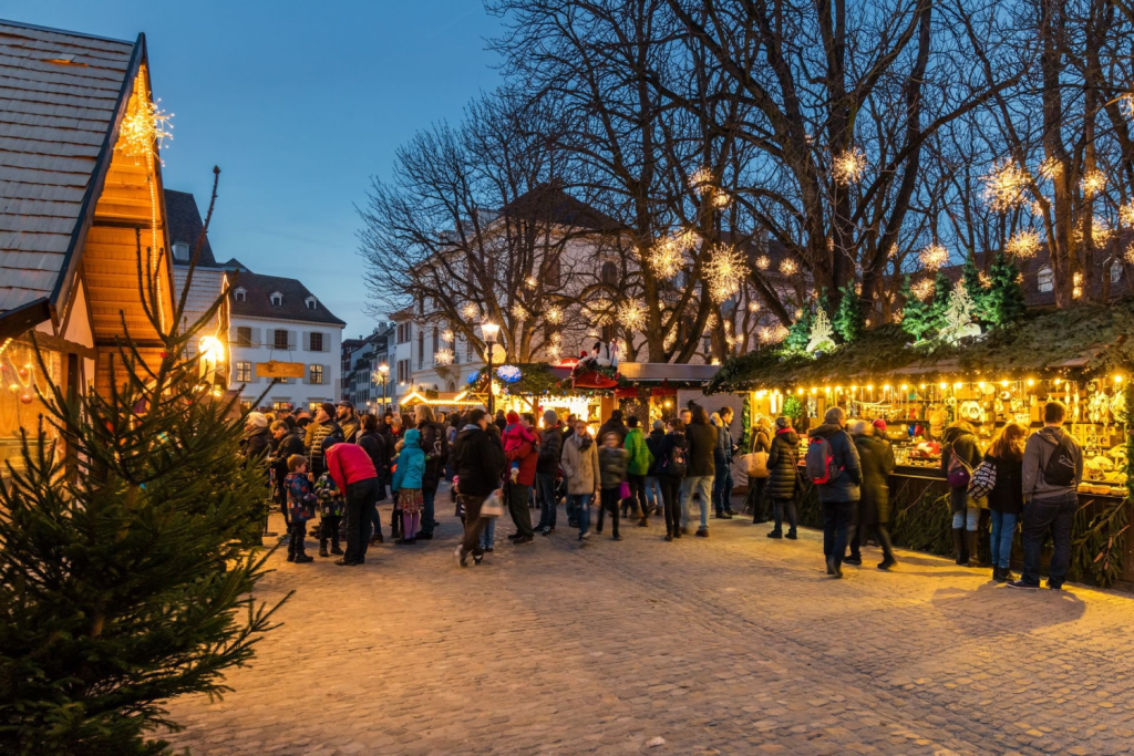 El Mercado De Navidad De Basilea, En Suiza