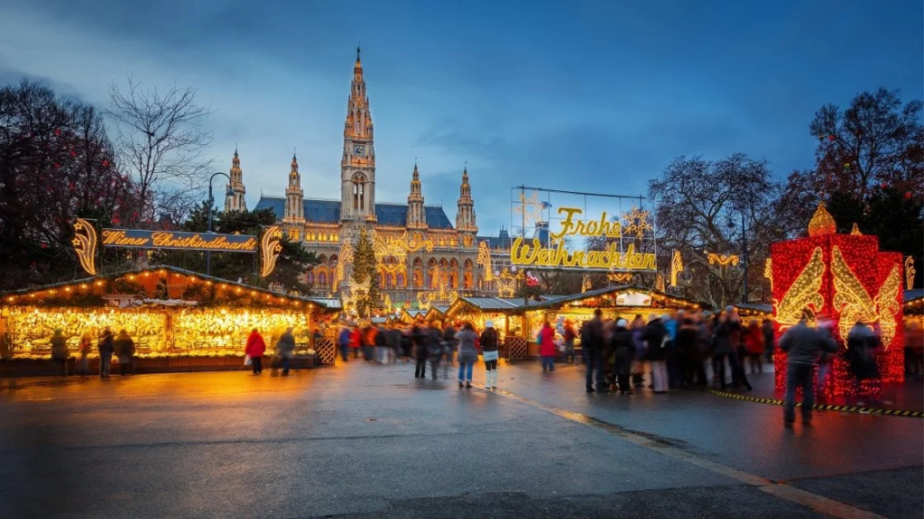 El Mercado De Navidad De Viena, En Austria