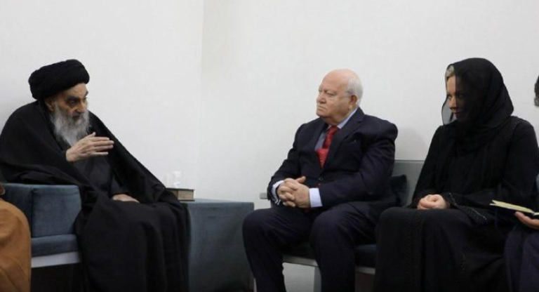 El Alto Representante para la Alianza de Civilizaciones mantiene una audiencia con el Gran Ayatolá Ali al-Sistani en Irak