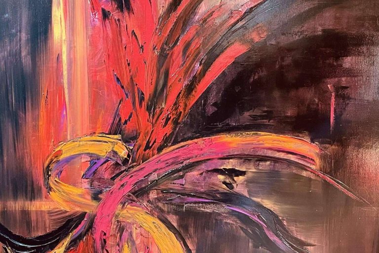 El arte abstracto de flores de Cristina Casadevall