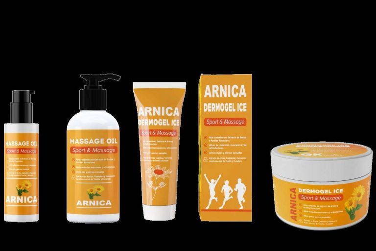 Crema y aceite masaje árnica, con QKnatur