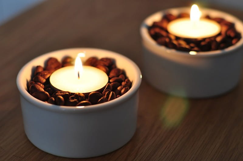 Puedes crear velas con el olor a café