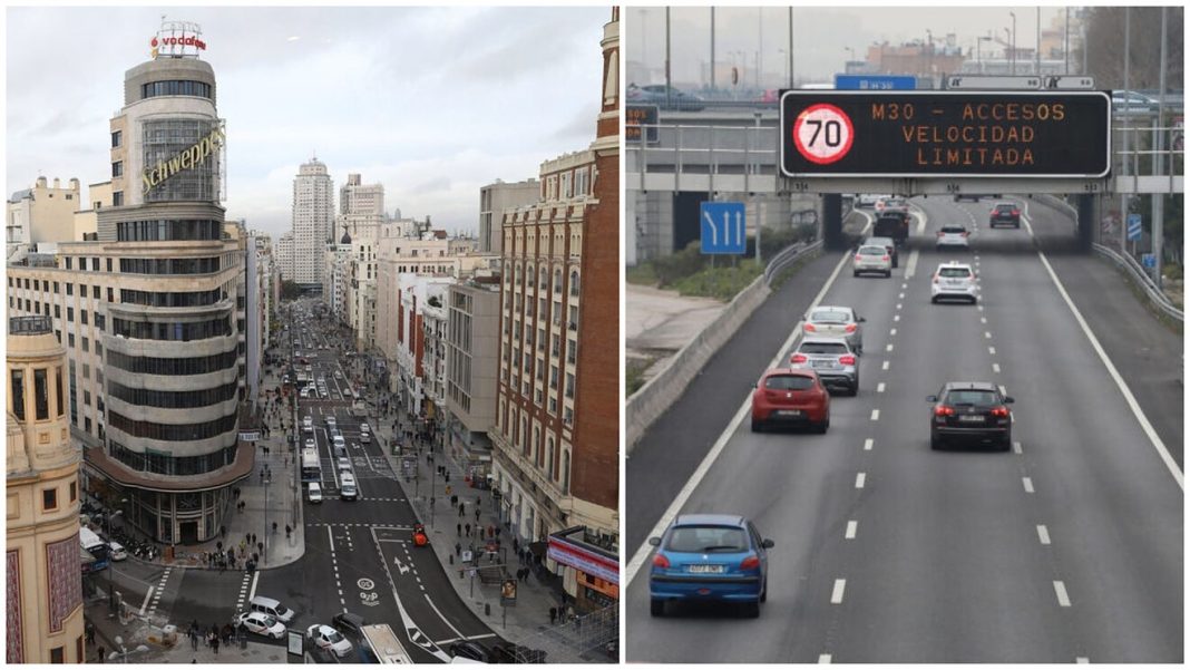 DGT: La multa que te pondrán si conduces por la M-30 sin etiqueta