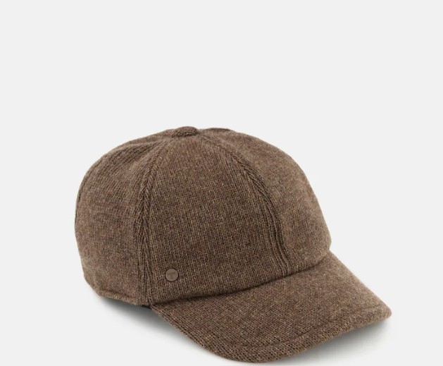 Gorra de punto en marrón