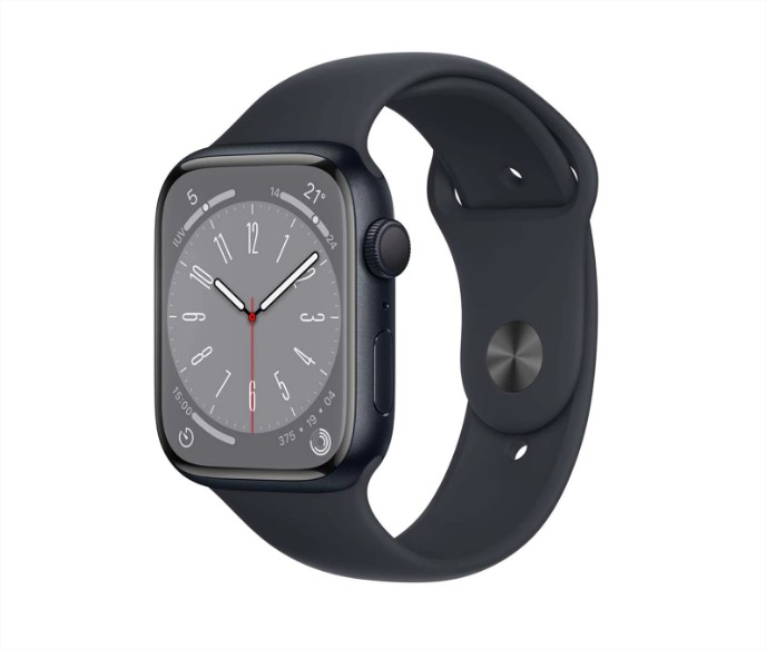 Apple Watch Series 8 Gps 45Mm Con Caja De Aluminio Medianoche Y Correa Deportiva Medianoche
