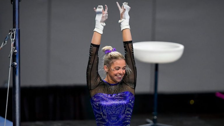 Así es Olivia Dunne, la gimnasta viral en redes y que abarrota pabellones