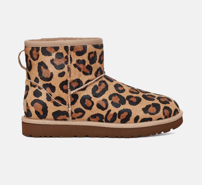 Botines Classic Mini de mujer con estampado de pantera y forro interior de pelo el corte ingles