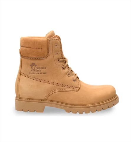 Botines de mujer en camel planos de piel nobuck Panama Jack en El Corte Inglés