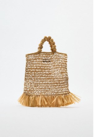 Bolso Saca Trenzada Brillos
