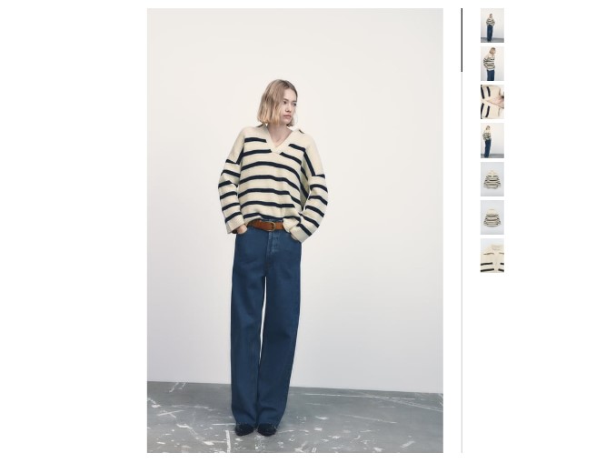 Jersey Oversize Punto Rayas