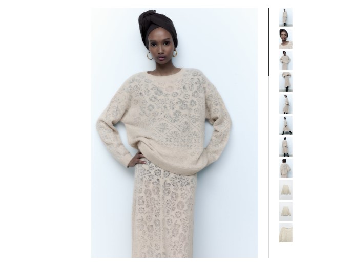 Jersey Oversize Punto Pointelle