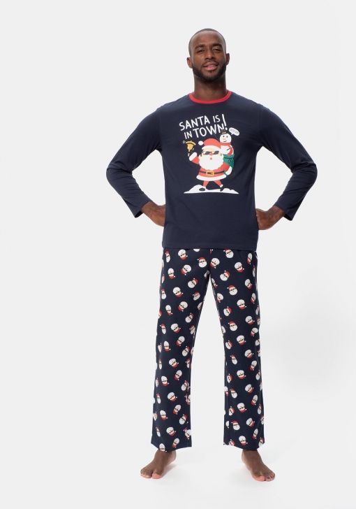 Pijama De Dos Piezas Manga Larga Para Hombre Tex