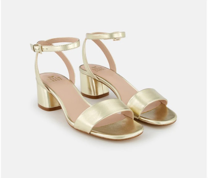 Sandalias De Mujer En Color Plata Con Puntera Redonda Pulsera Al Tobillo Y Tacon Bloque El Corte Ingles