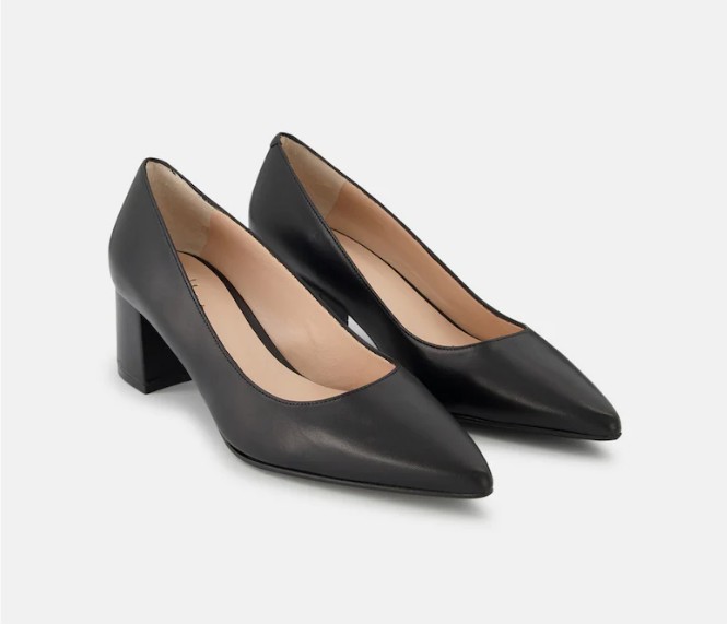 Zapatos De Salon De Mujer En Negro Con Puntera Afilada Y Tacon Bloque El Corte Ingles