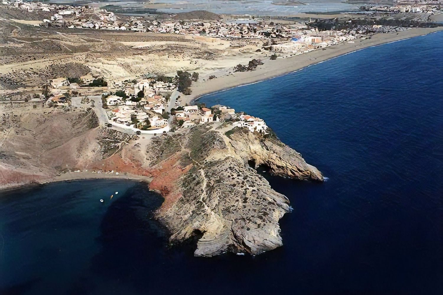 Pueblos de España Mazarrón: playa de Bolnuevo, Murcia