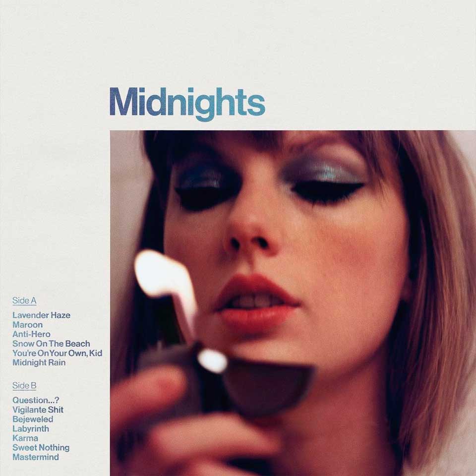 Taylor Swift con su Álbum Midnights