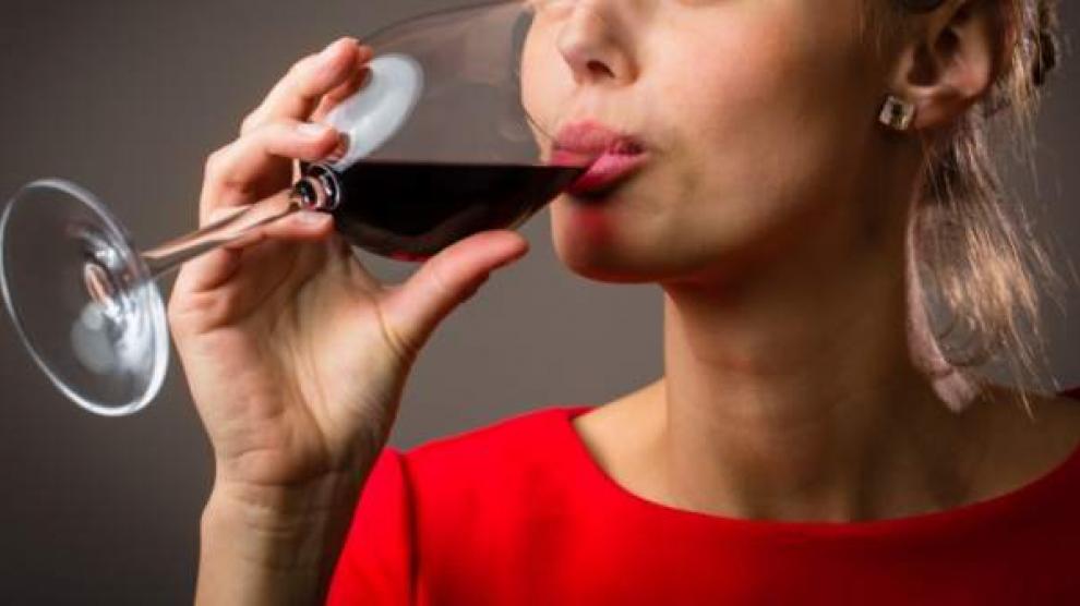 Mujer Copa De Vino