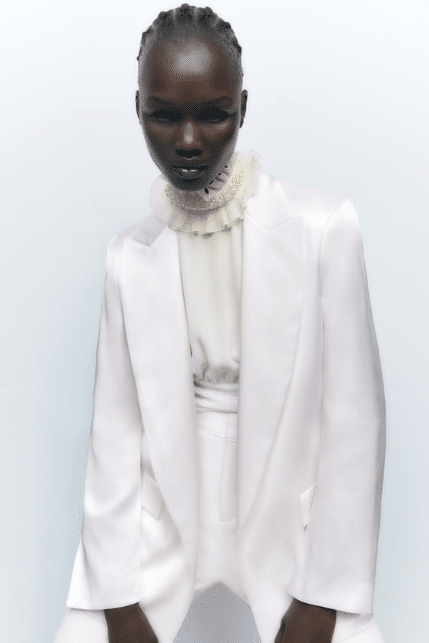 traje blanco