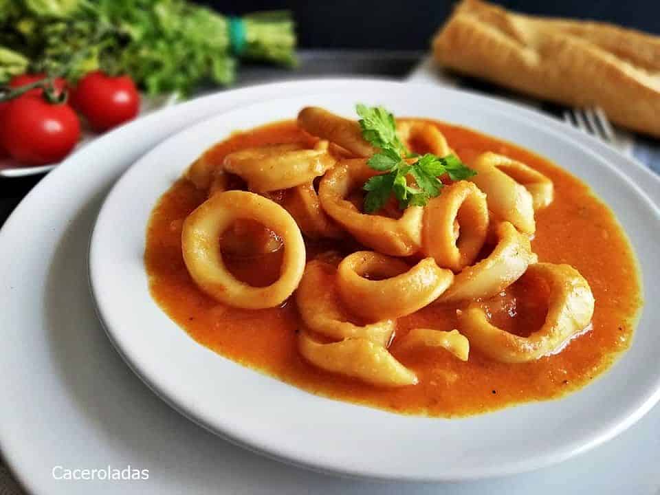 Calamares En Salsa Roja. La Receta De Arguiñano