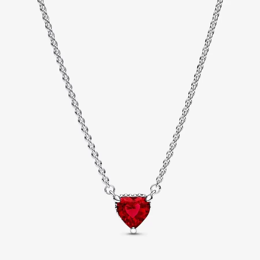 Collar De Corazón Brillante