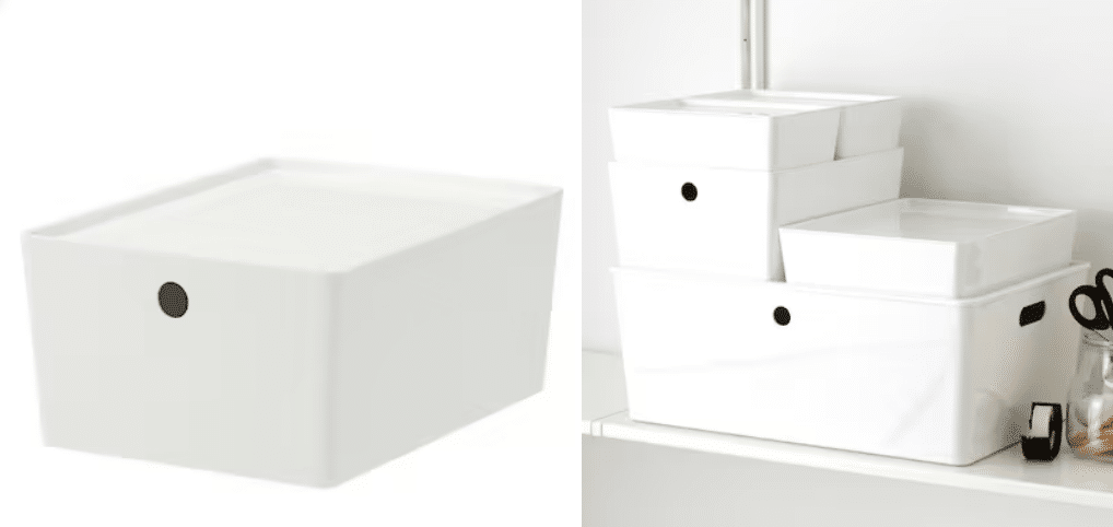 Cajas para ordenar con tapa