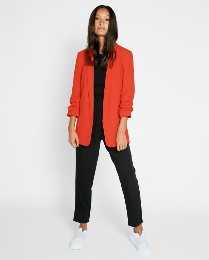 El Corte Inglés - Blazer De Mujer Pieces Boss Con Mangas ¾