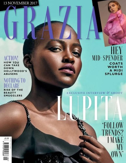Lupita Nyong'O Apareció En La Edición De Noviembre De 2017 De 'Grazia Uk', Pero Estaba Un Poco Diferente A Lo Que Se Esperaba