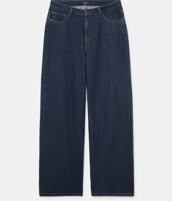 Pantalón Vaquero Ancho De Mujer