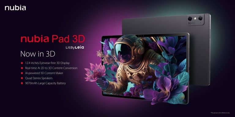 ZTE Nubia lanza la primera tablet 3G sin necesidad de gafas para visualizar el contenido