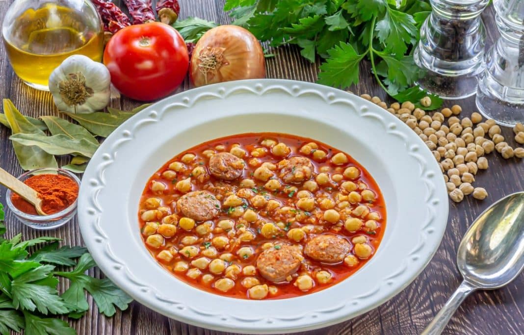 Preparación de los garbanzos