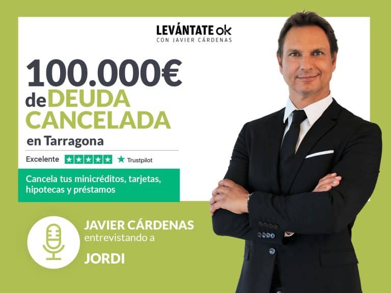 Cárdenas habla con una persona de Tarragona (Catalunya) sin deudas gracias a Repara tu Deuda Abogados