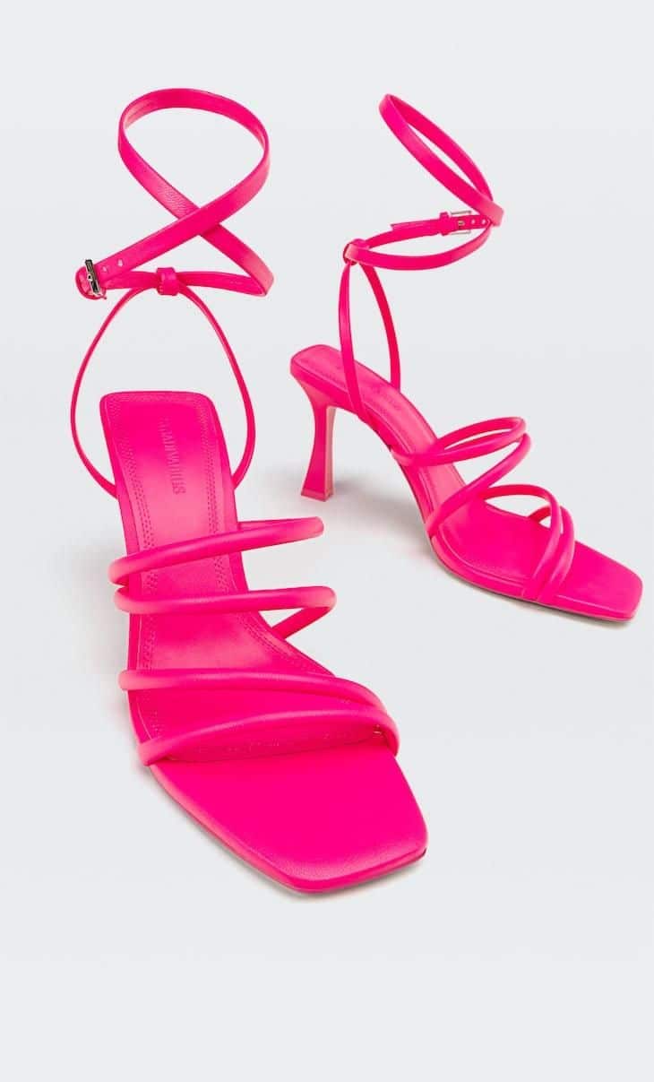 Sandalias de tacón tiras