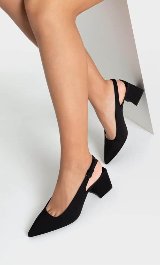 Zapatos De Tacón Bajo Destalonados