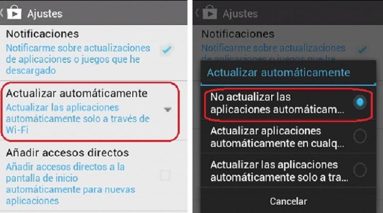 Android Actualizaciones