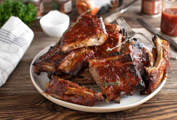 Cocinar Las Costillas De Cerdo Al Horno